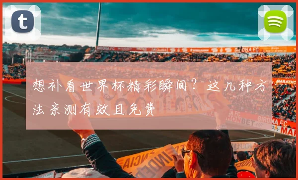 想补看世界杯精彩瞬间？这几种方法亲测有效且免费